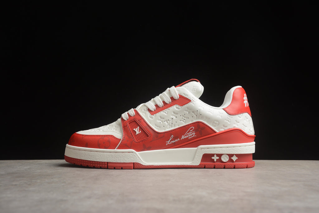 Louis Vuitton Trainer Low – Rojo / Blanco