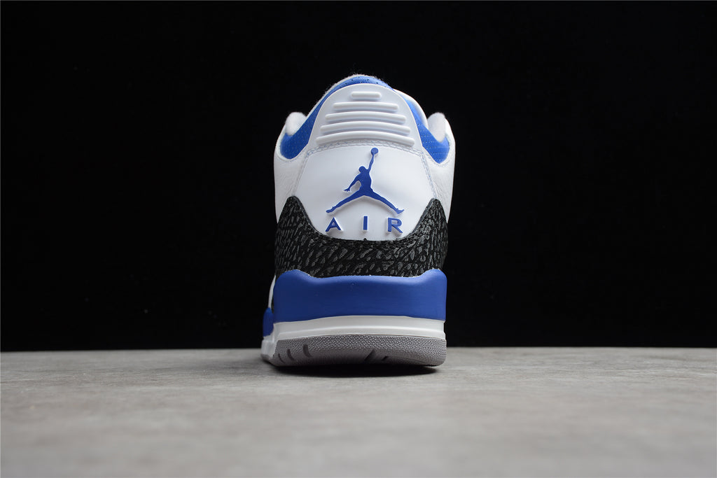 Air Jordan 3 – Blanco / Azul