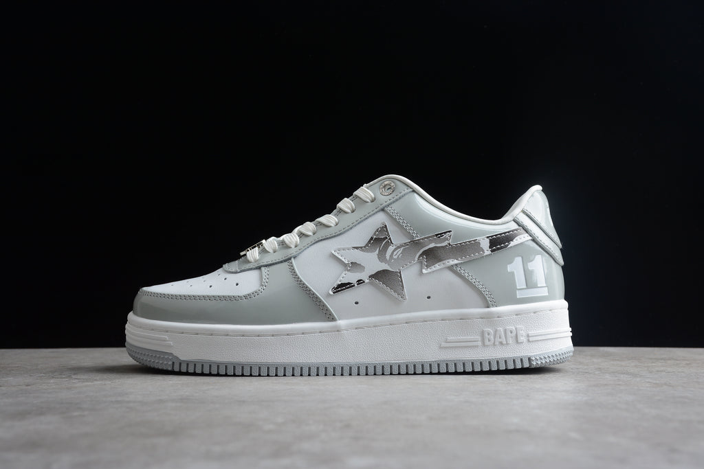 BAPE STA – Gris / Blanco