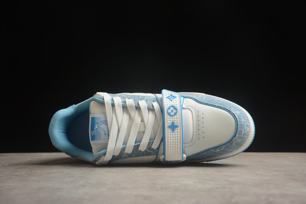 Louis Vuitton Trainer Low – Azul / Blanco