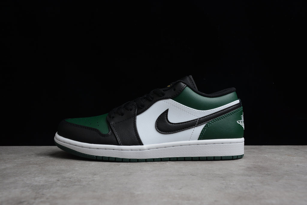 Jordan 1 Low – Verde / Negro / Blanco