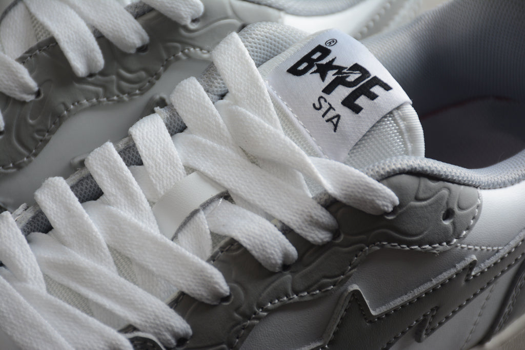 BAPE STA – Gris / Blanco