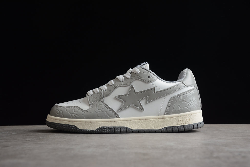 BAPE STA – Gris / Blanco