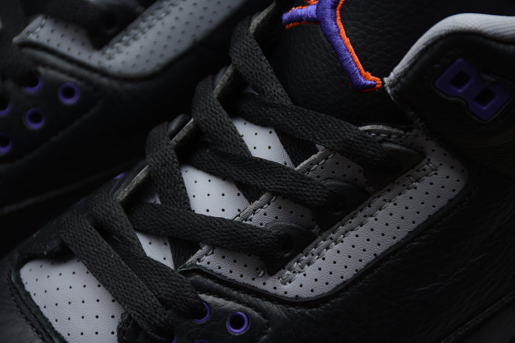 Air Jordan 3 – Negro / Lila
