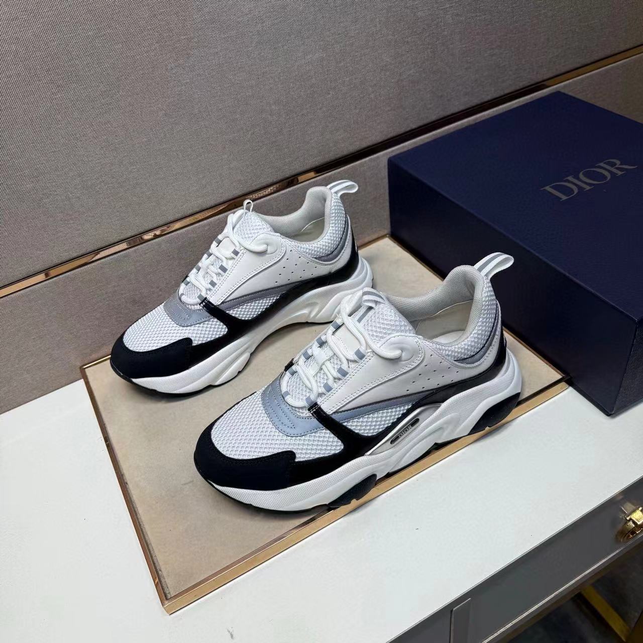 Dior B22 – Blanco / Gris