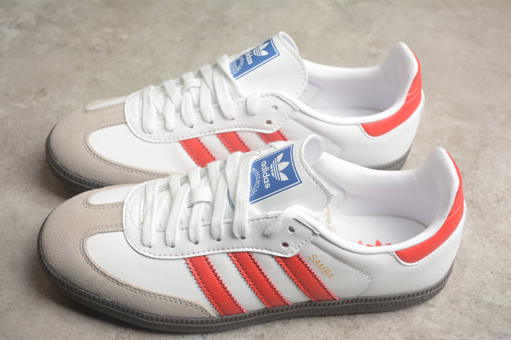 Adidas Samba – Blanco / Rojo