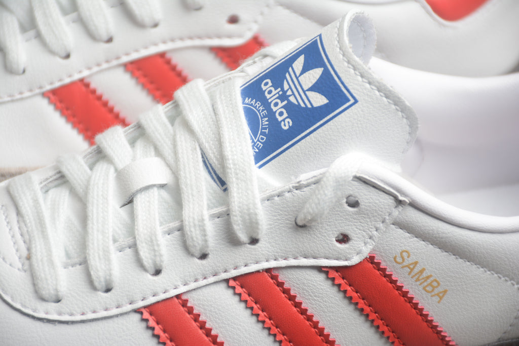Adidas Samba – Blanco / Rojo