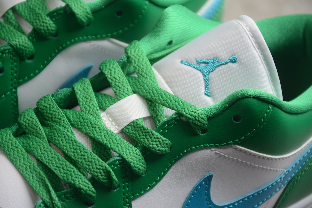 Jordan 1 Low – Verde / Blanco / Azul