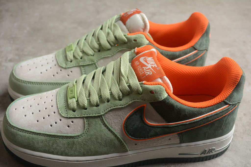 Air Force 1 Low – Verde / Gris / Naranja