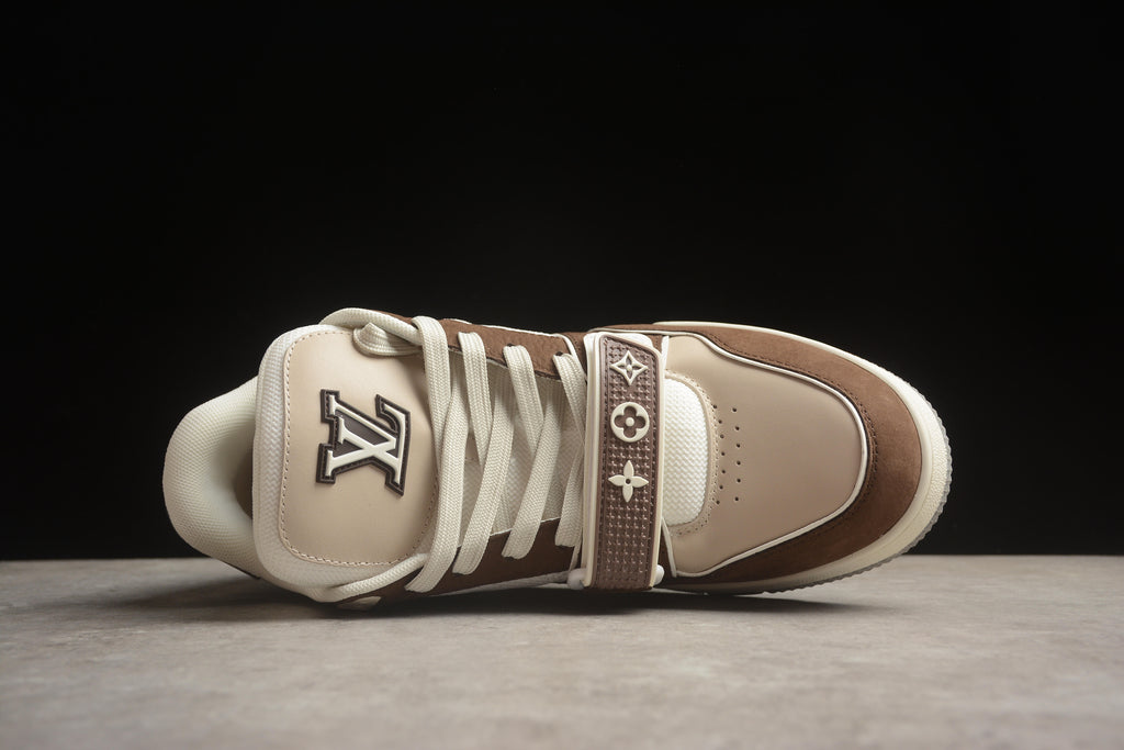 Louis Vuitton Trainer Low – Marrón / Blanco