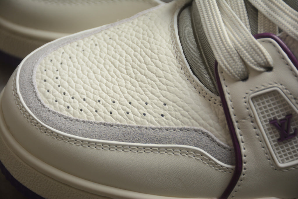 Louis Vuitton Trainer Low – Blanco / Lila