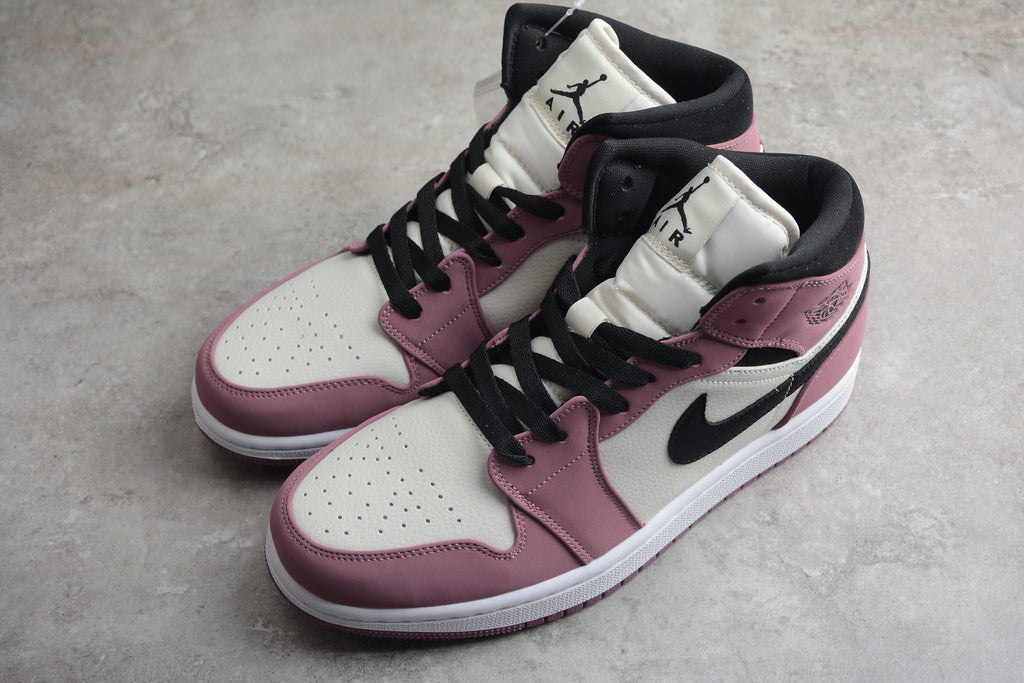 Air Jordan 1 Mid – Lila / Beige