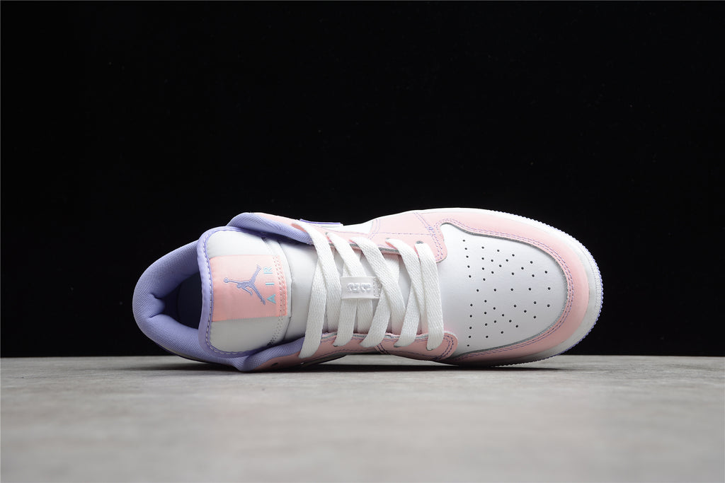 Jordan 1 Low – Rosa / Lila / Blanco