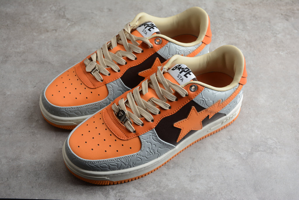 BAPE STA – Gris / Naranja / Negro