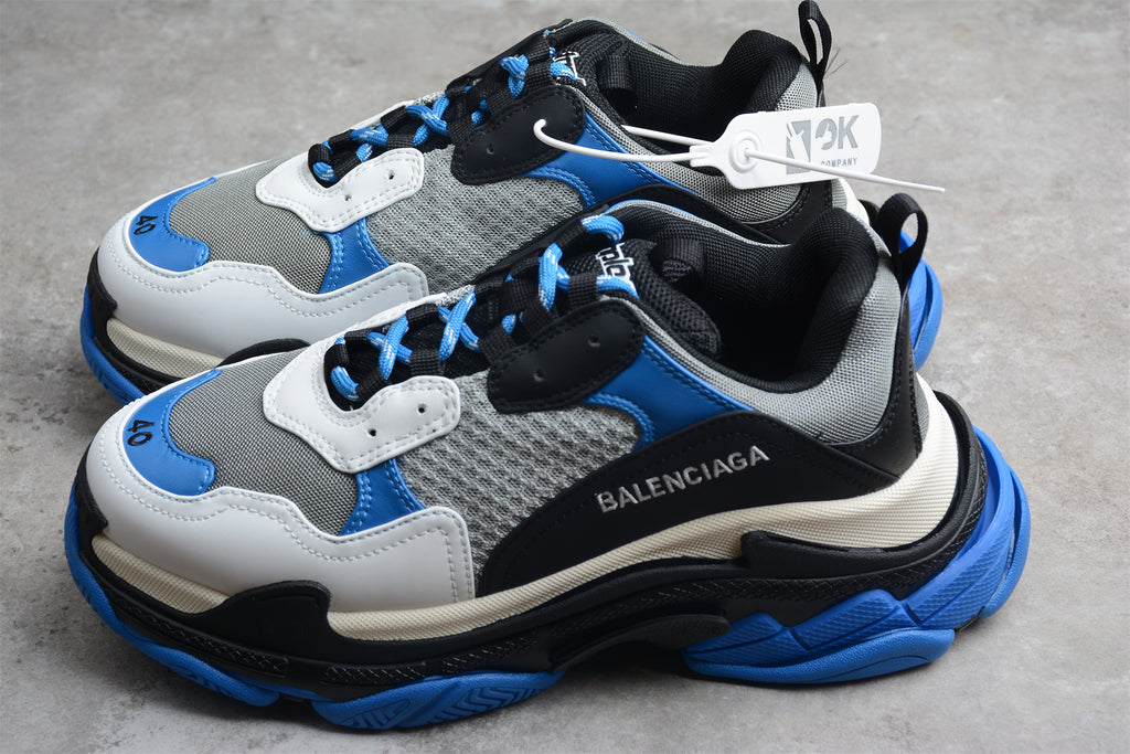 Balenciaga Triple S – Negro / Azul / Blanco