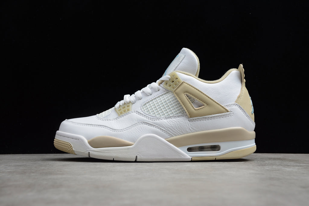 Air Jordan 4 – Blanco / Beige
