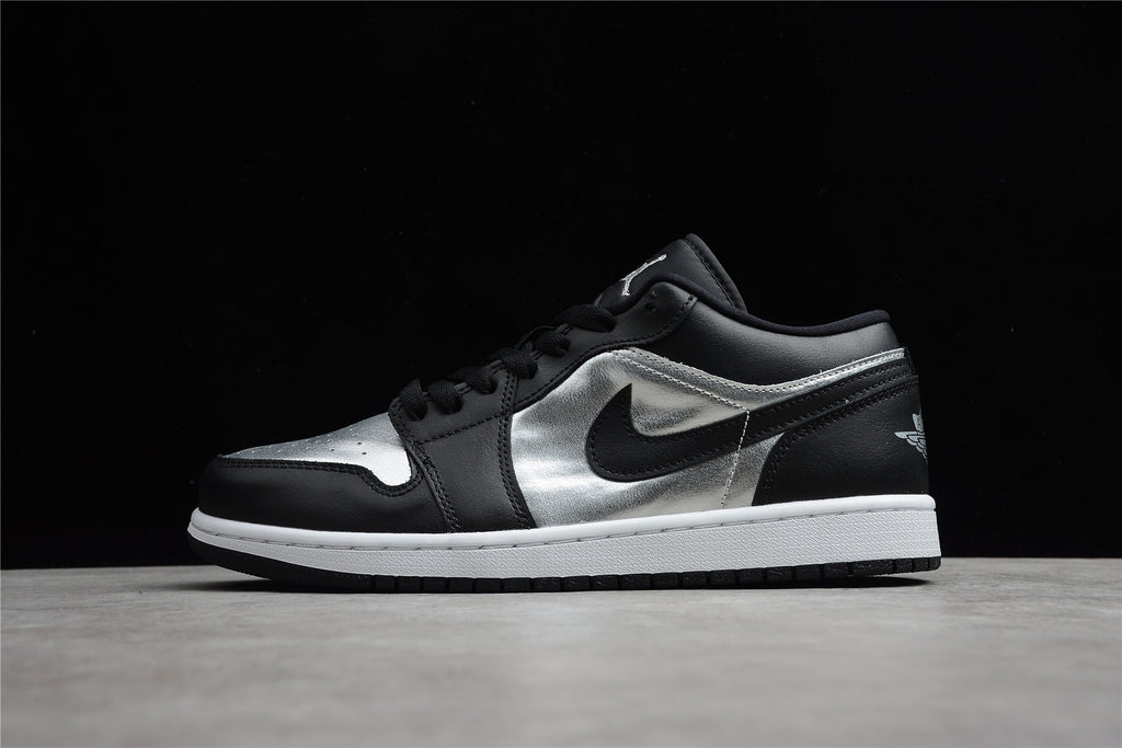 Jordan 1 Low – Negro / Plata