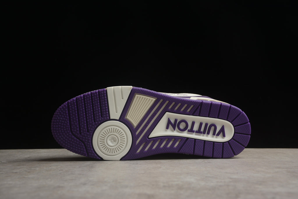 Louis Vuitton Trainer Low – Blanco / Lila
