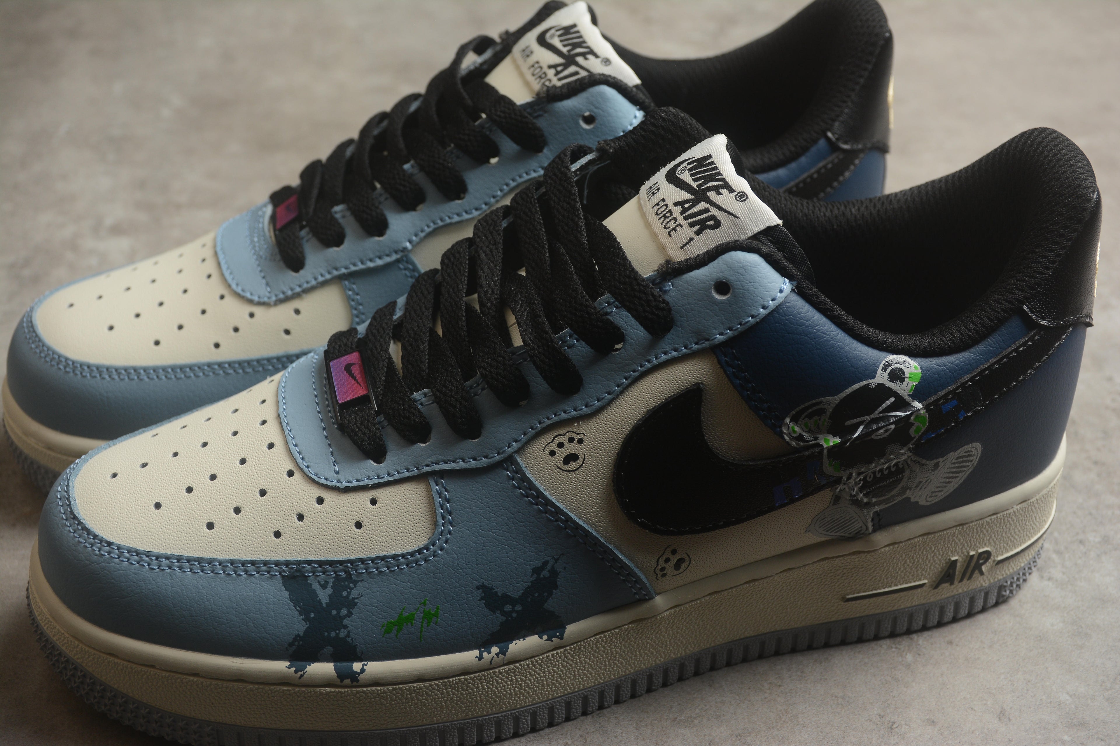 Air Force 1 Low – Azul Claro y Oscuro
