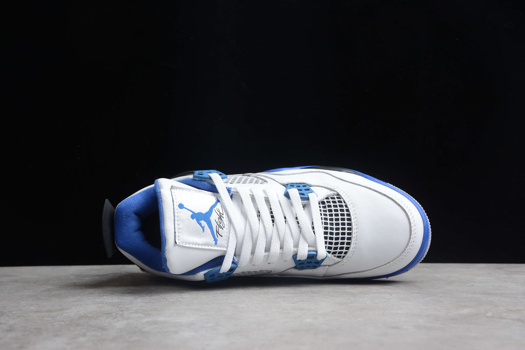 Air Jordan 4 – Blanco / Azul