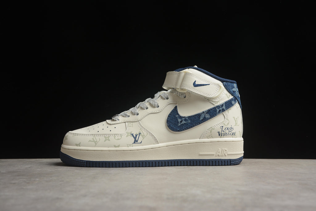 Air Force 1 High LV – Beige / Azul