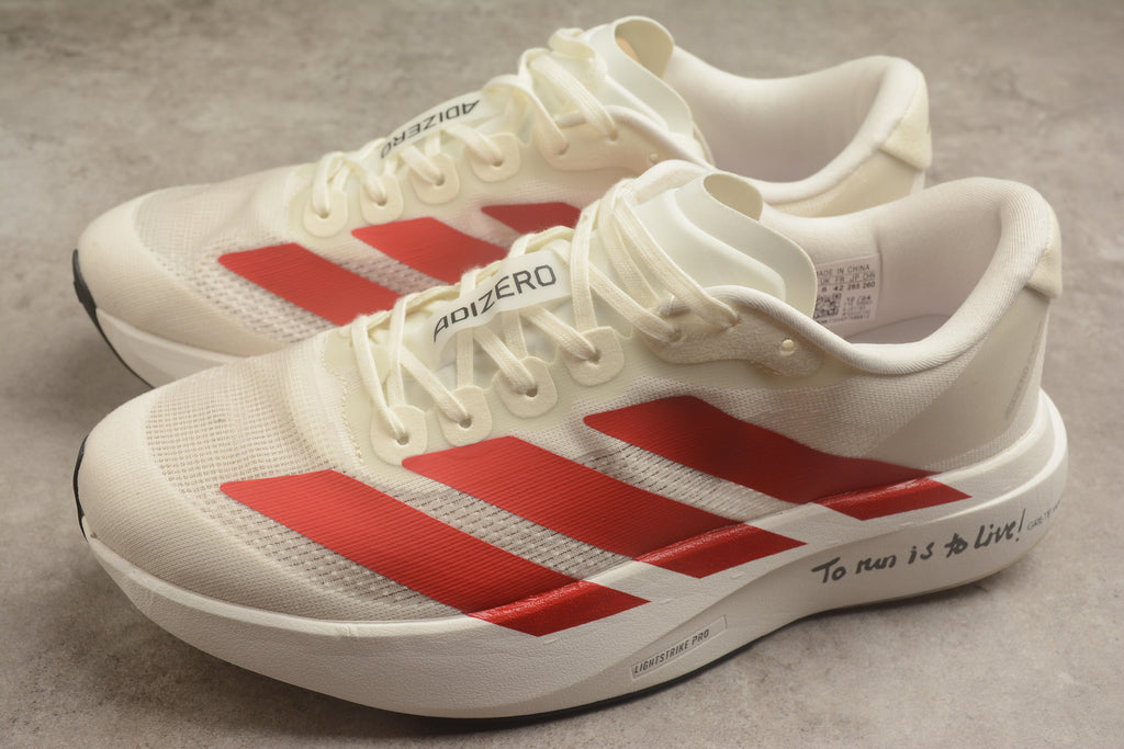 Adidas Adizero Evo SL – Blanco / Rojo