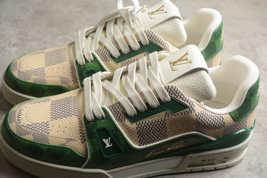 Louis Vuitton Trainer Low – Verde / Beige
