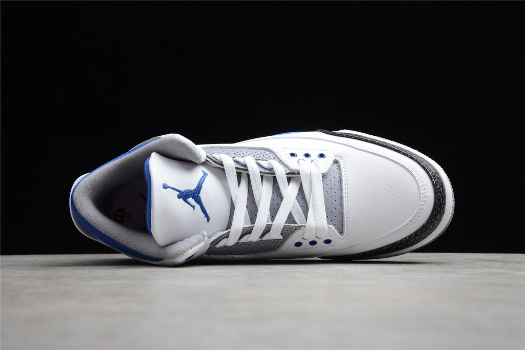 Air Jordan 3 – Blanco / Azul