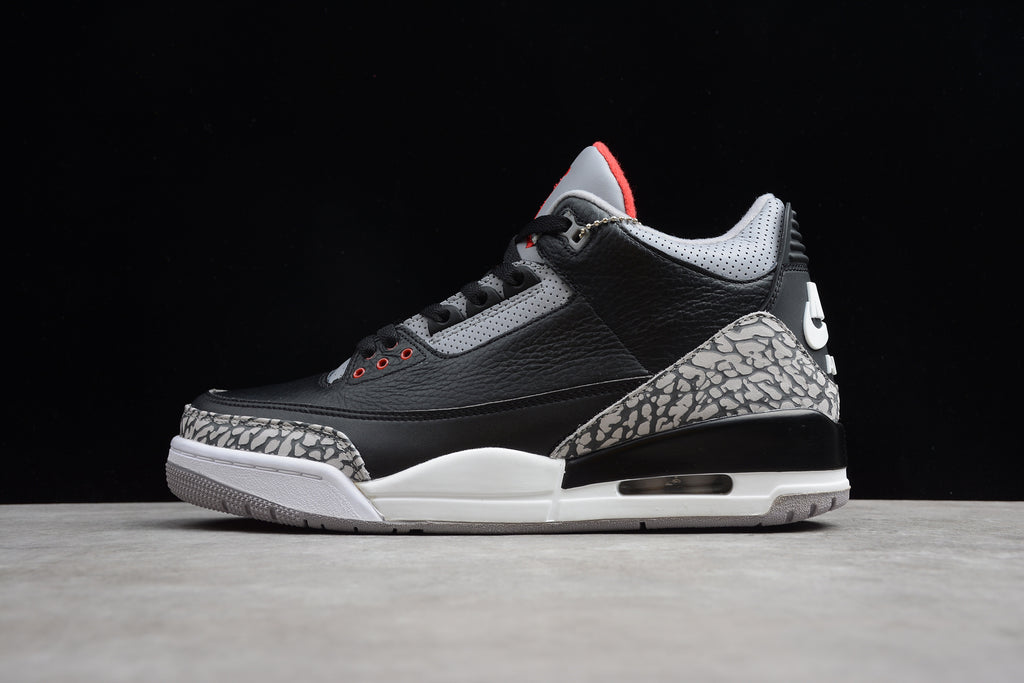 Air Jordan 3 – Negro / Gris