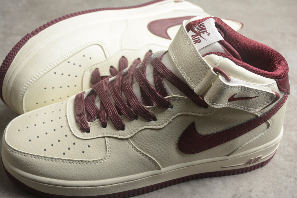 Air Force 1 High – Beige / Granate