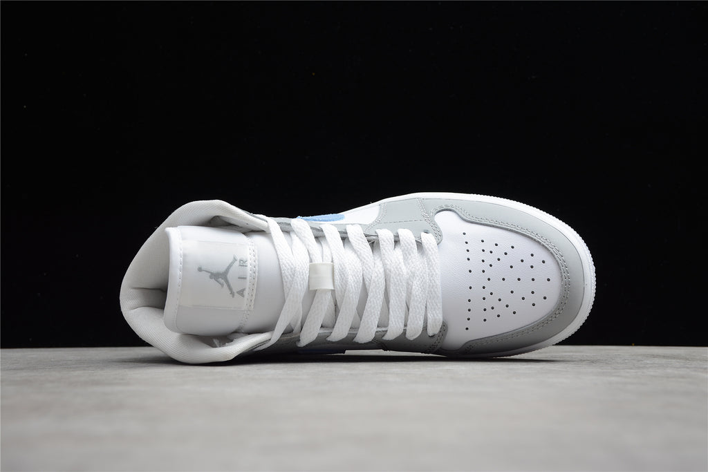 Air Jordan 1 Mid – Gris / Azul