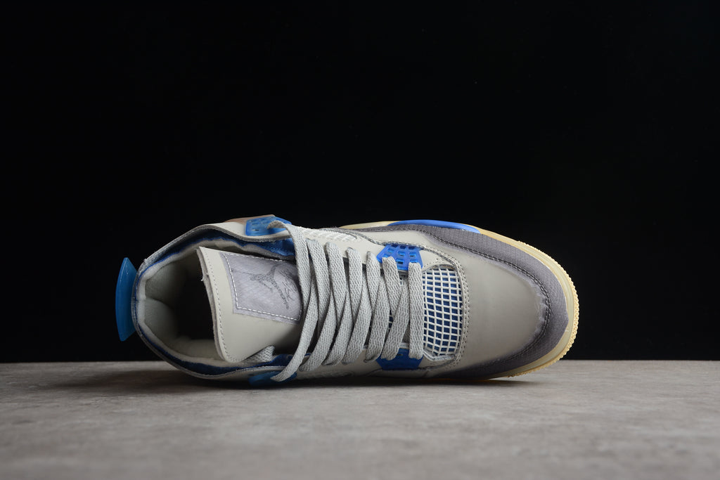 Air Jordan 4 – Gris / Azul