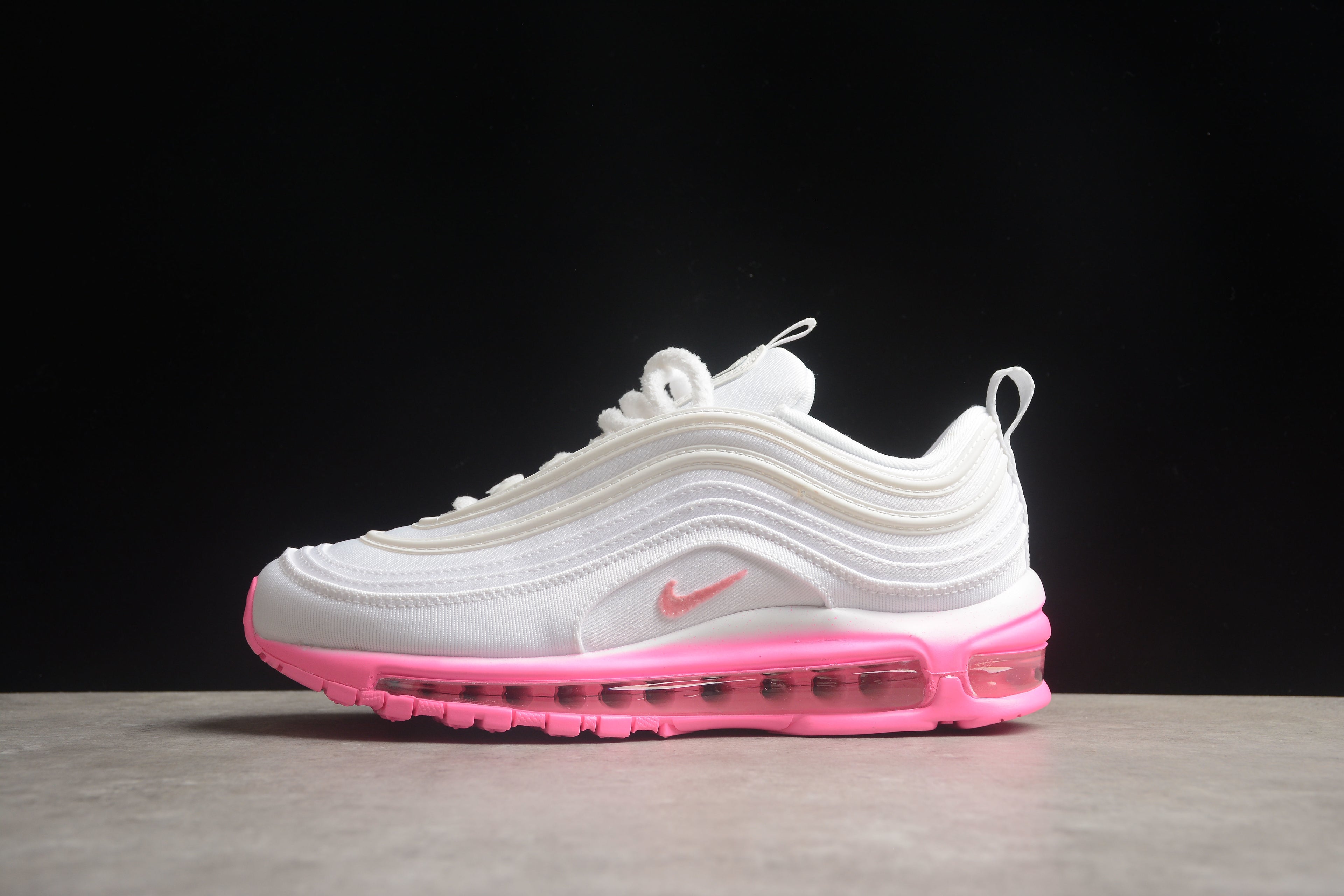 Air Max 97 – Blanco / Suela Rosa