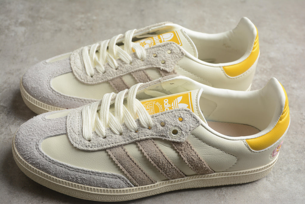 Adidas Samba – Gris / Amarillo