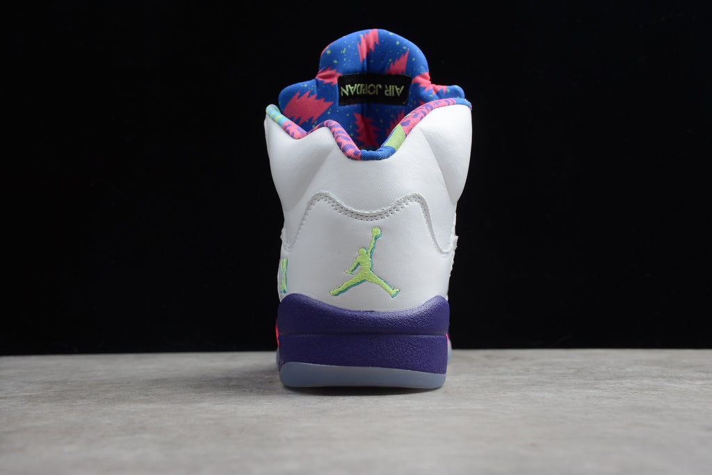 Air Jordan 5 – Blanco / Azul