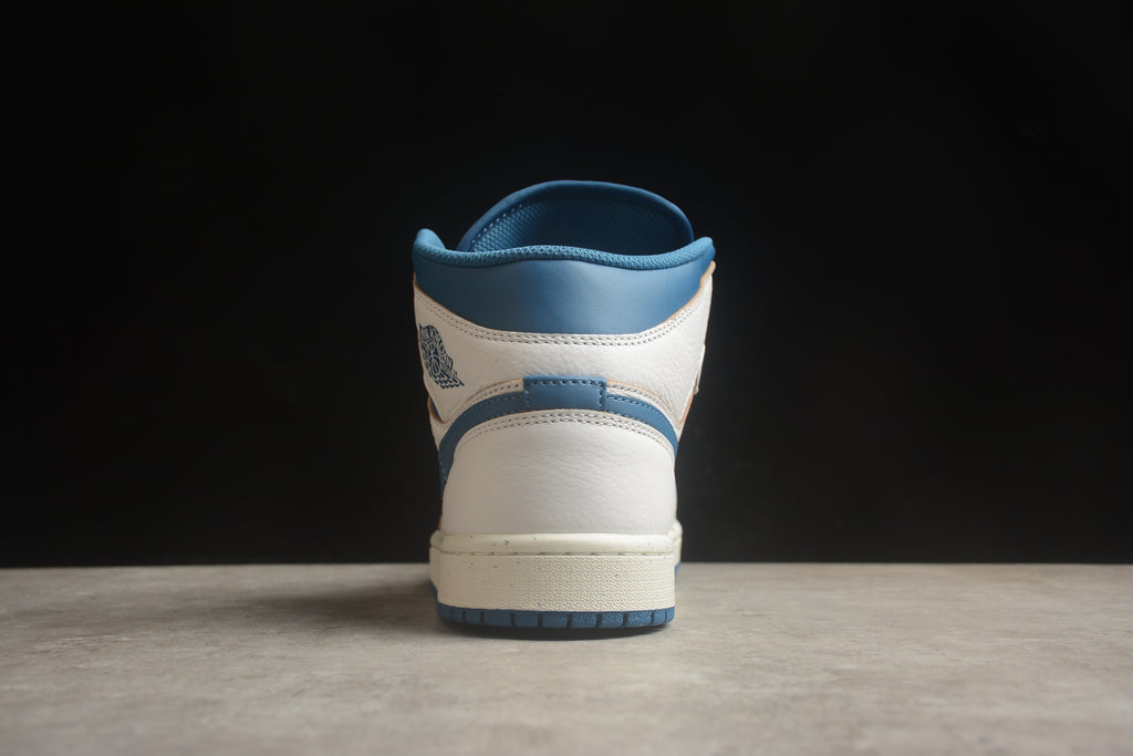 Air Jordan 1 Mid – Blanco / Azul