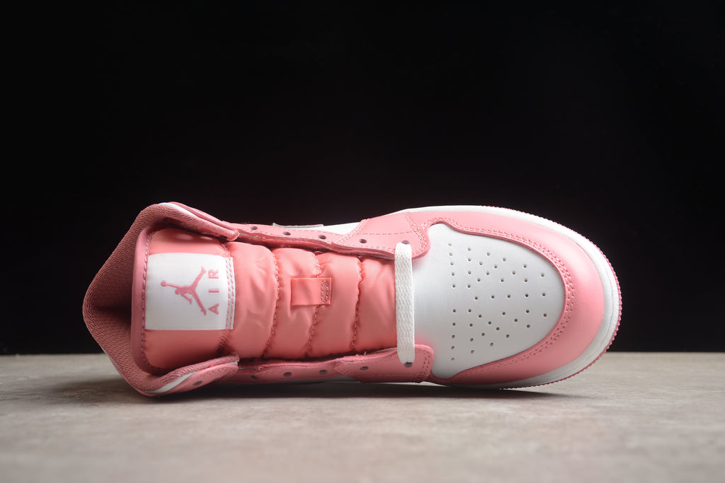 Air Jordan 1 Mid – Rosa Claro / Blanco