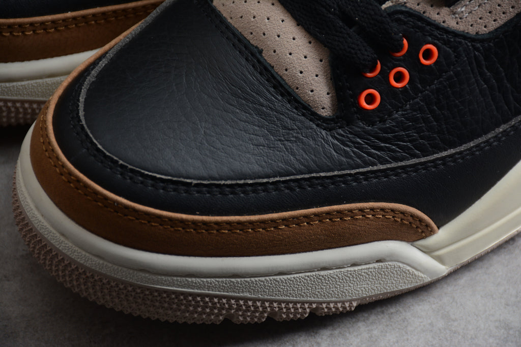 Air Jordan 3 – Negro / Marrón
