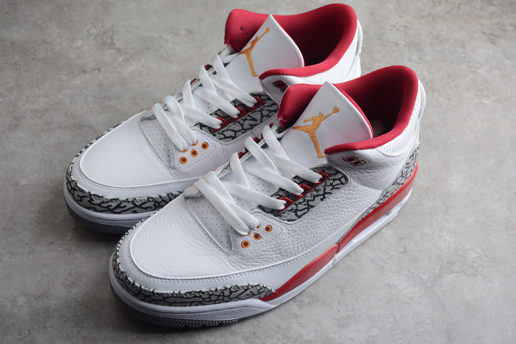 Air Jordan 3 – Blanco / Rojo