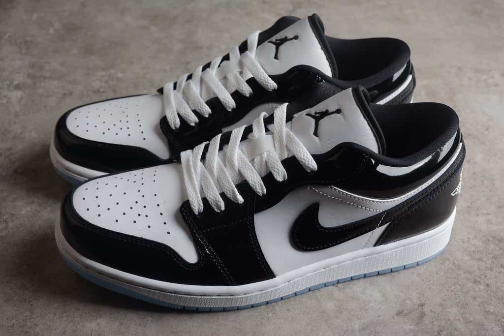 Jordan 1 Low – Negro / Blanco Brillante