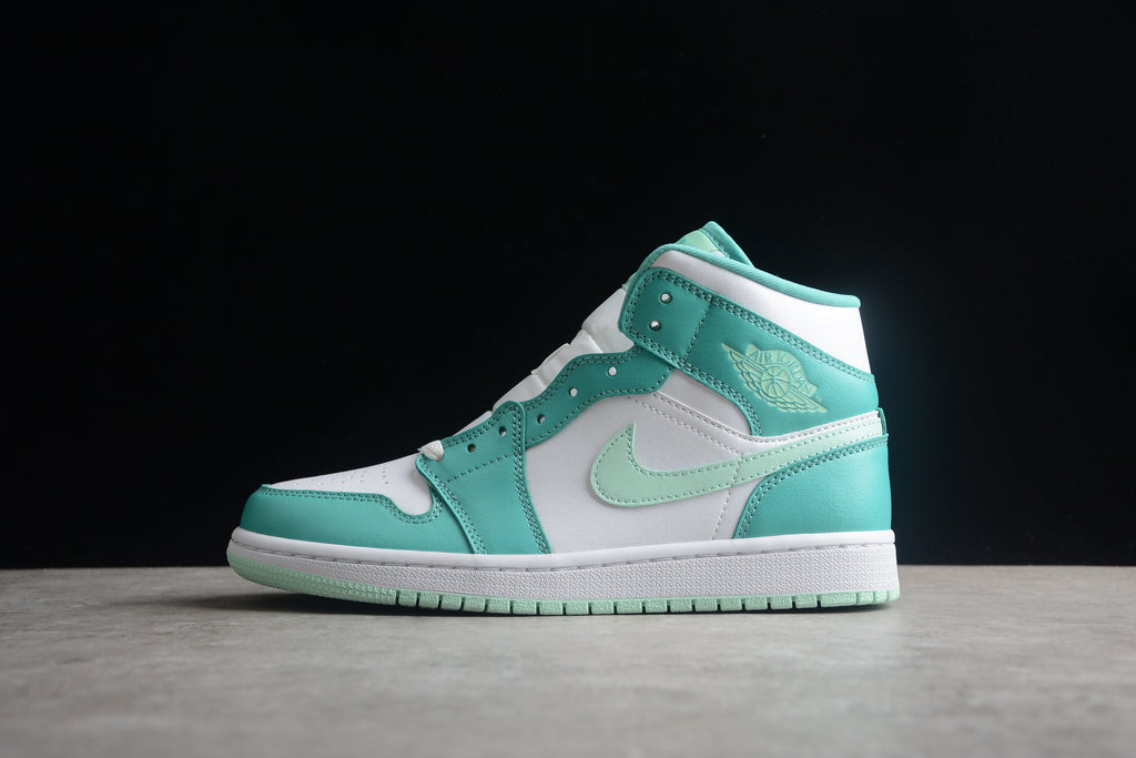 Air Jordan 1 Mid – Turquesa / Blanco