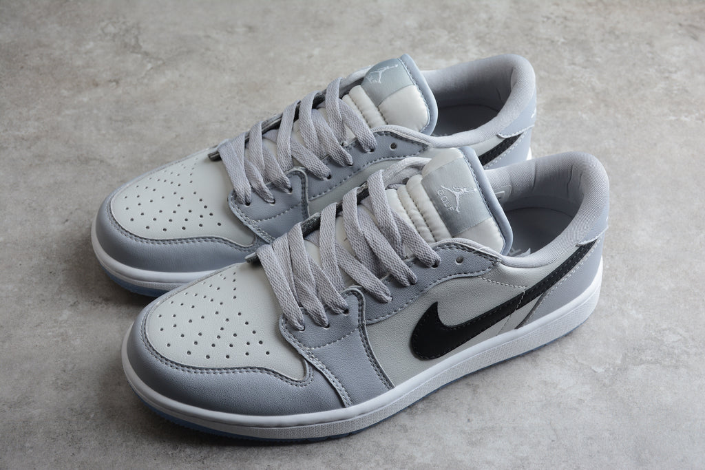 Jordan 1 Low – Beige / Blanco / Negro