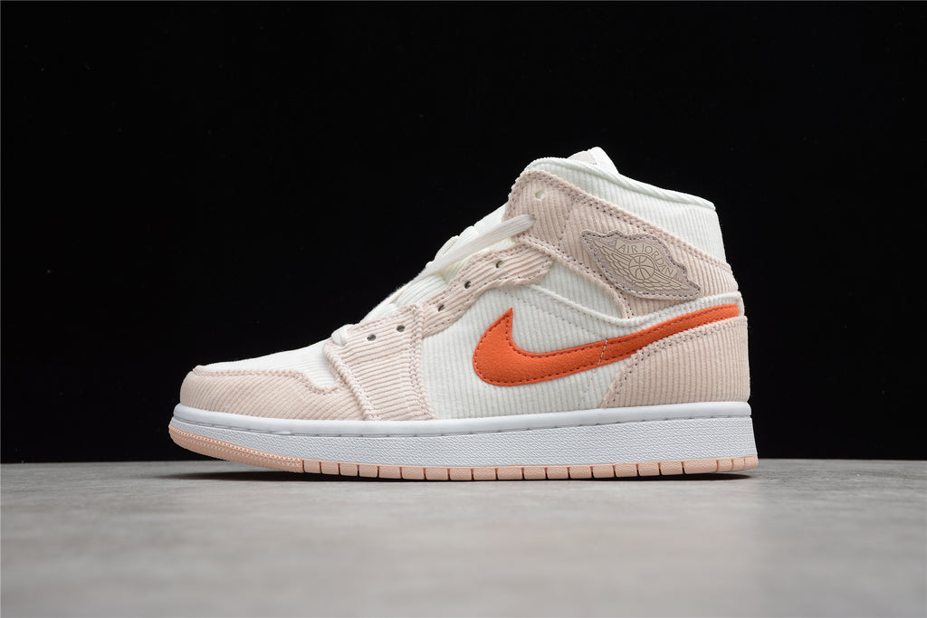 Air Jordan 1 Mid – Rosa / Blanco / Naranja