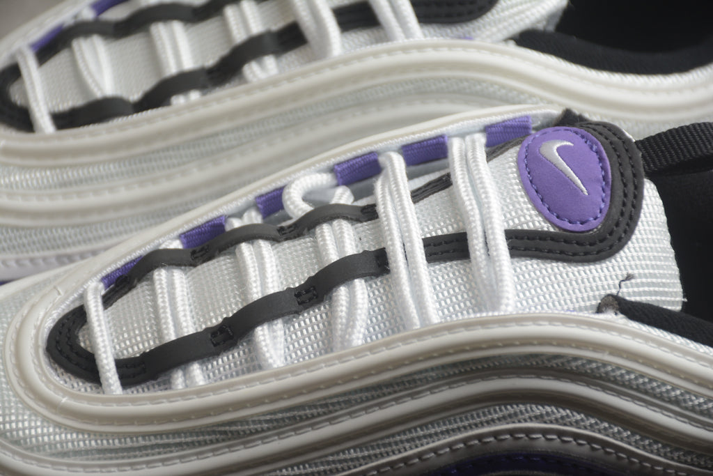 Air Max 97 – Blanco / Negro / Lila