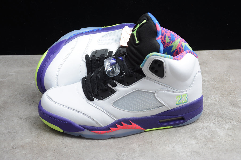 Air Jordan 5 – Blanco / Azul