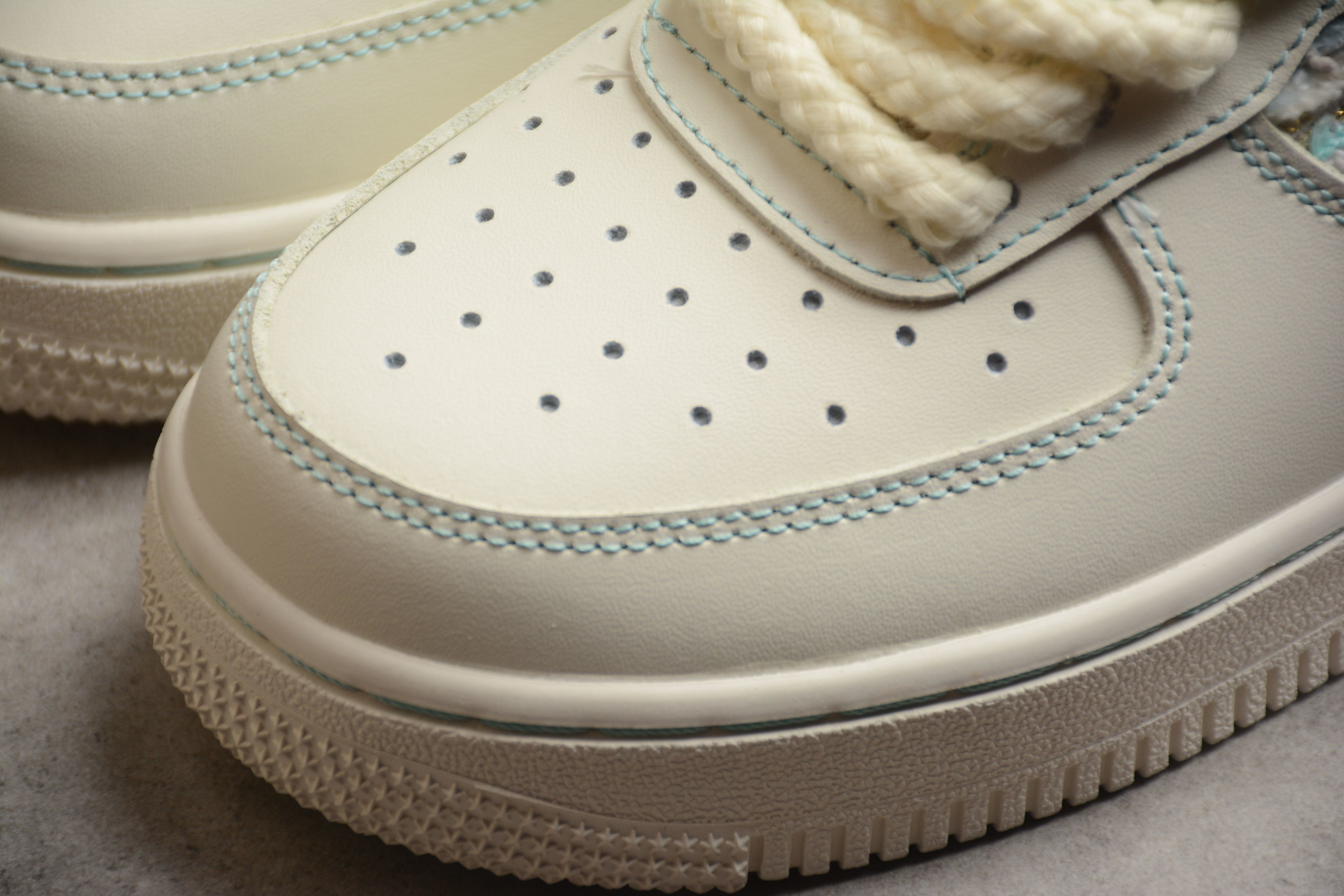 Air Force 1 Low – Beige / Azul