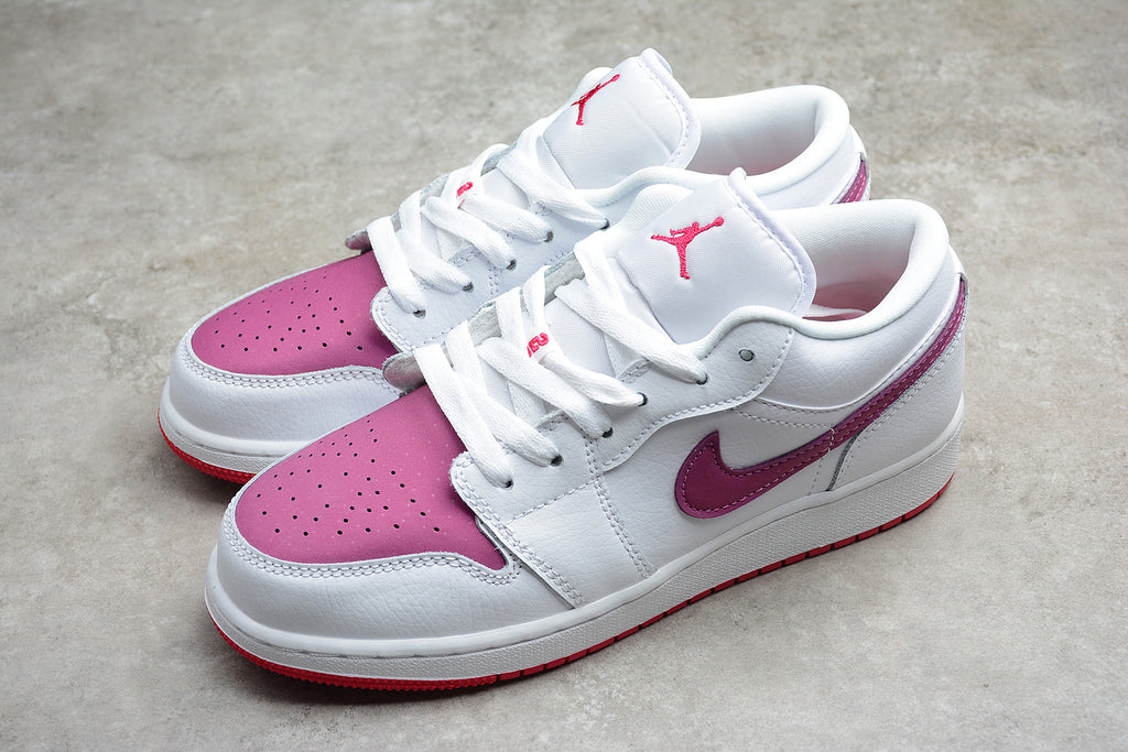 Jordan 1 Low – Blanco / Rosa