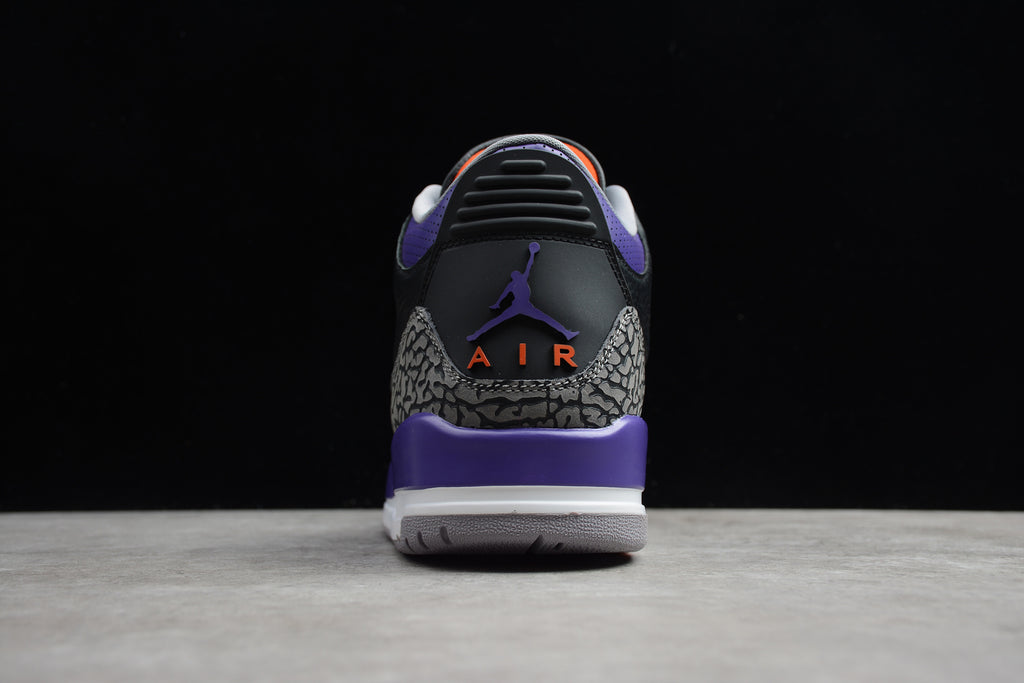 Air Jordan 3 – Negro / Lila