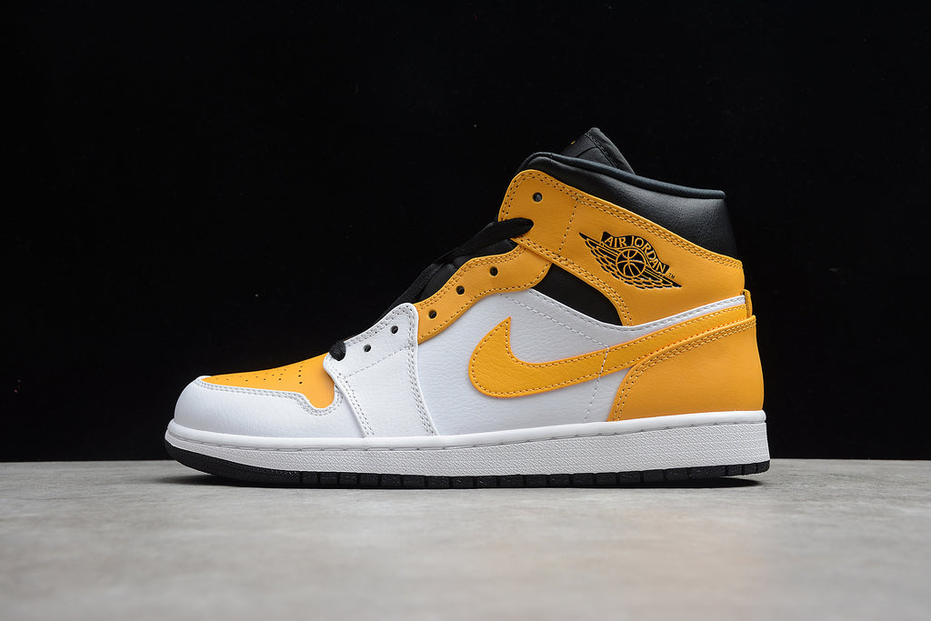 Air Jordan 1 Mid – Amarillo / Blanco / Negro