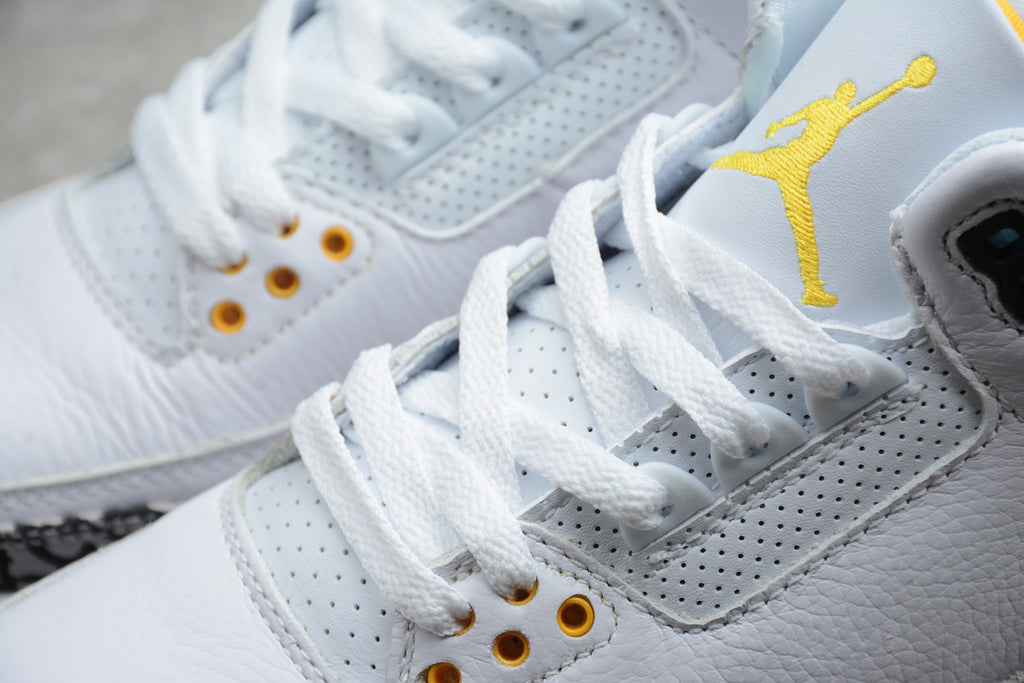 Air Jordan 3 – Blanco / Amarillo